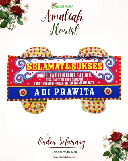 Papan Bunga Ucapan Selamat Bolosingo